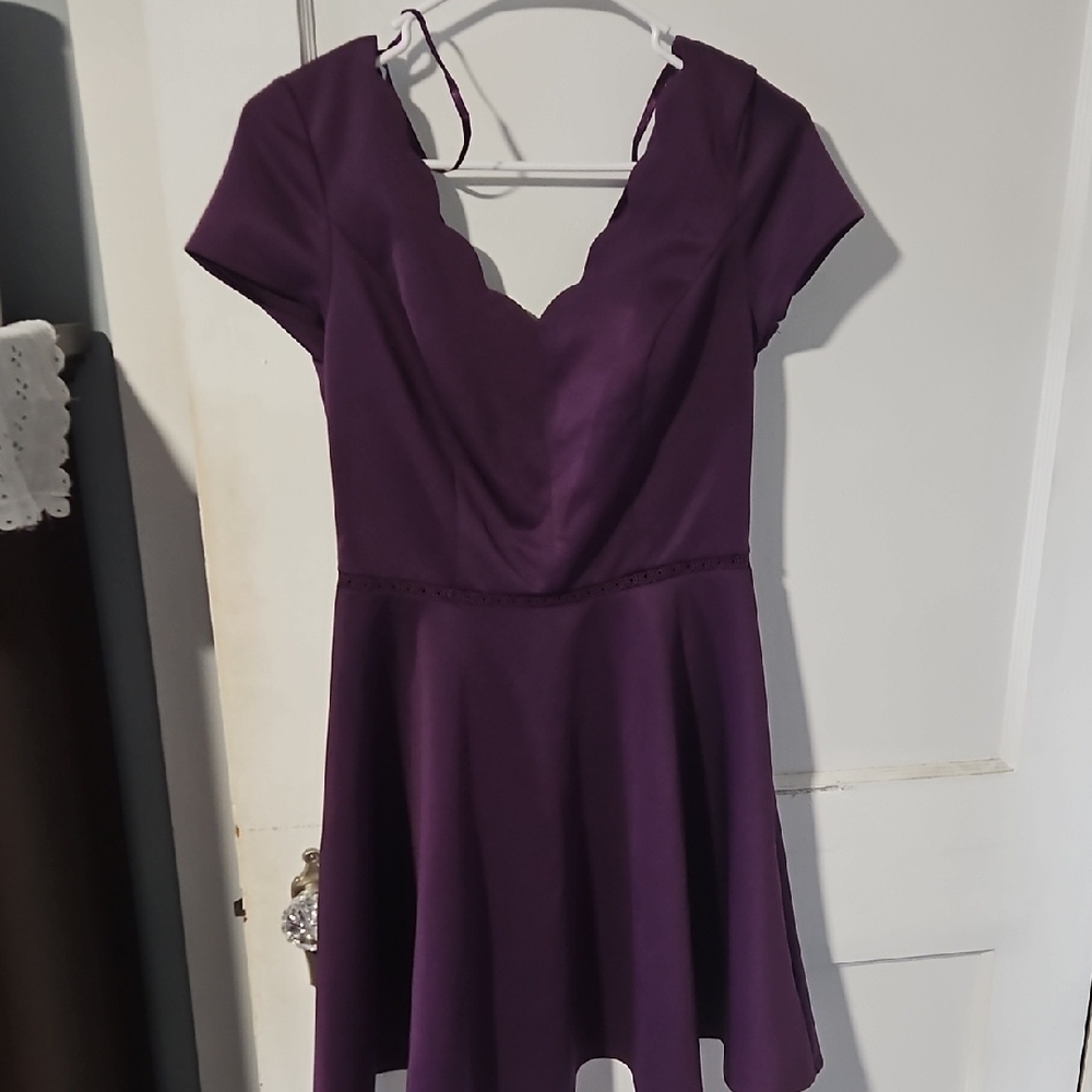 City Studio Deep Purple Kids Casual Dress